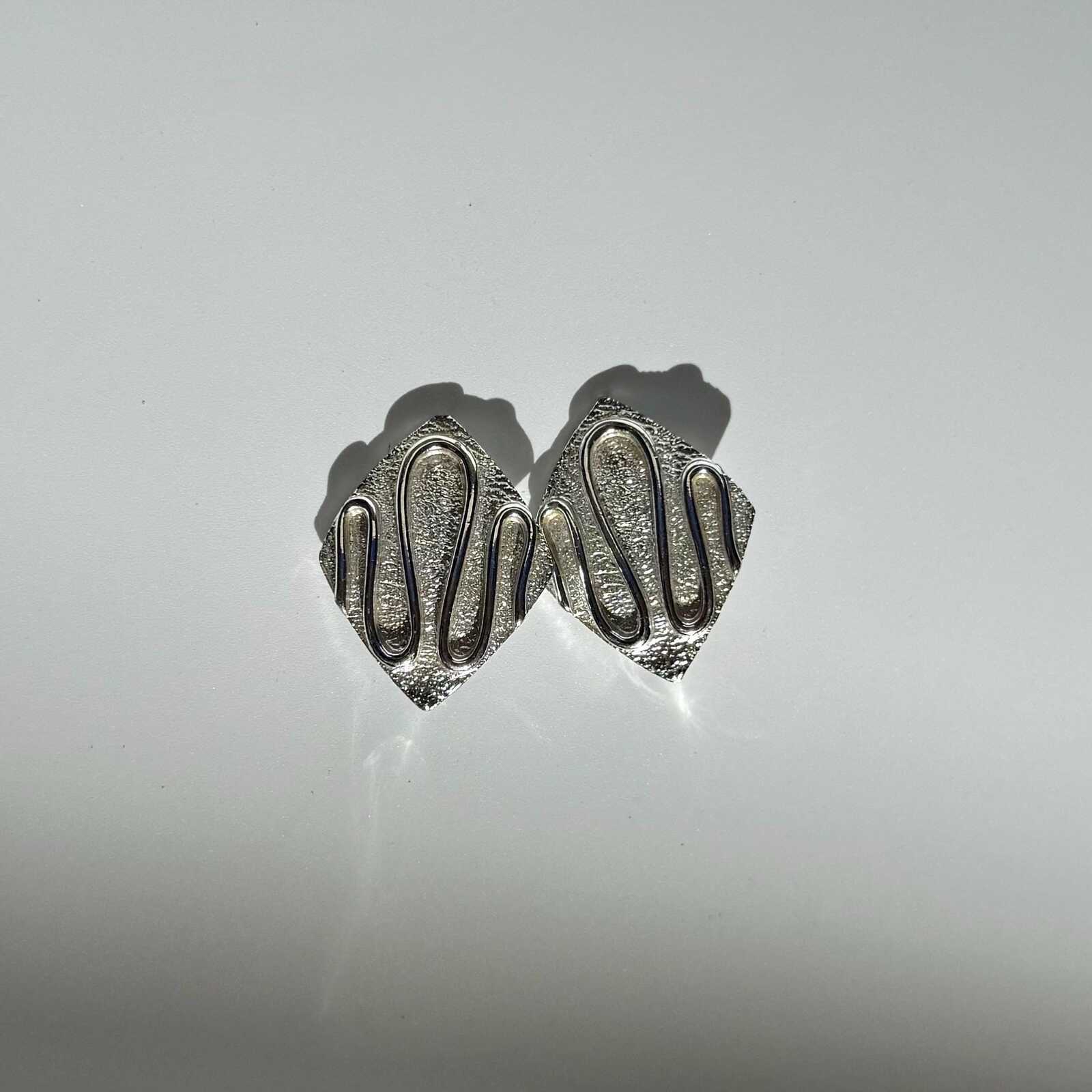 Vintage Silver Tone Sarah Coventry MCM Earrings