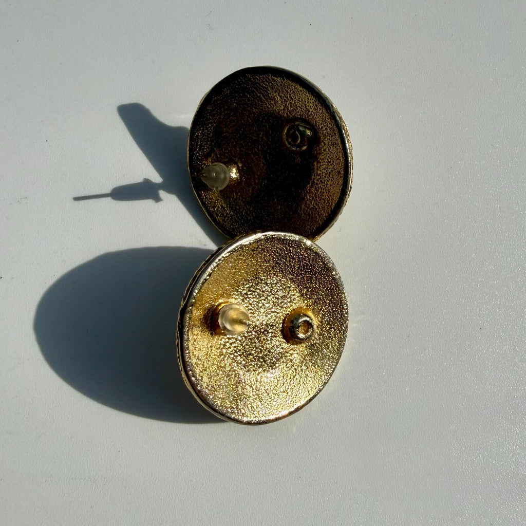 Vintage 80s Pearly Earrings | Post Back Earrings
