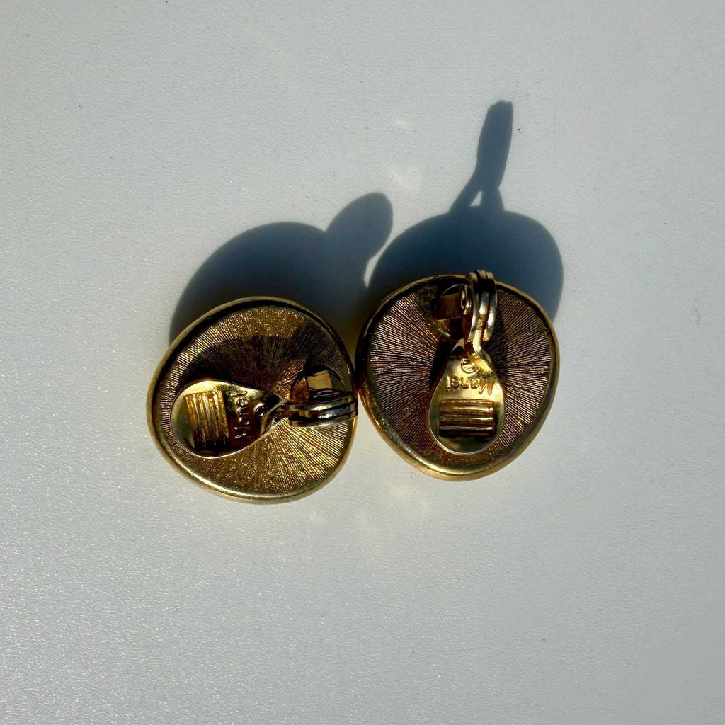 Vintage Pearly AVON Earrings | Clip On Earrings