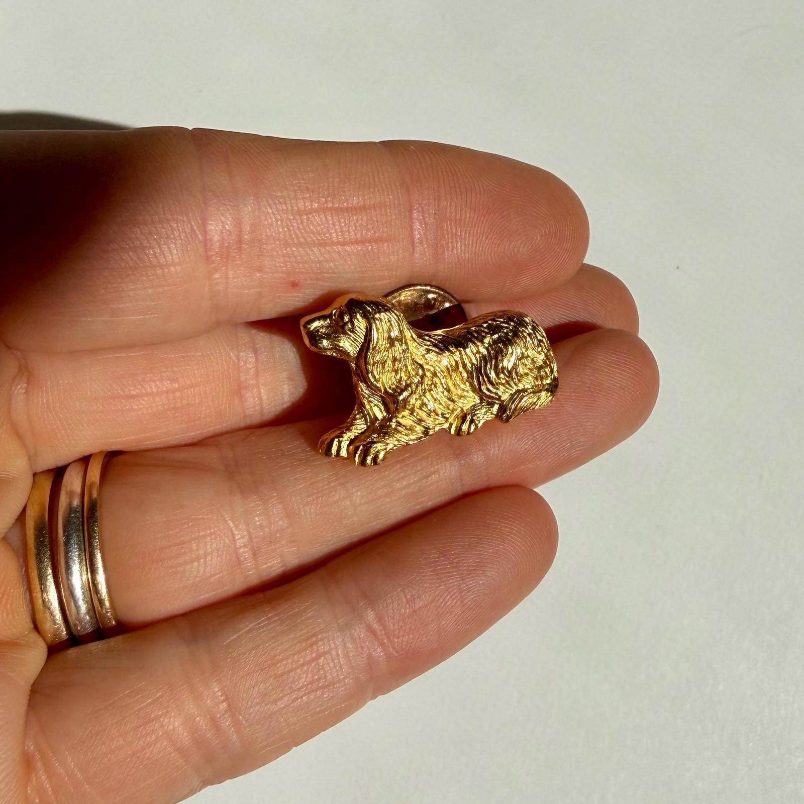 Vintage 1984 Avon Cocker Spaniel Pin |  My Favorite Pet Dog Brooch Tie Pin