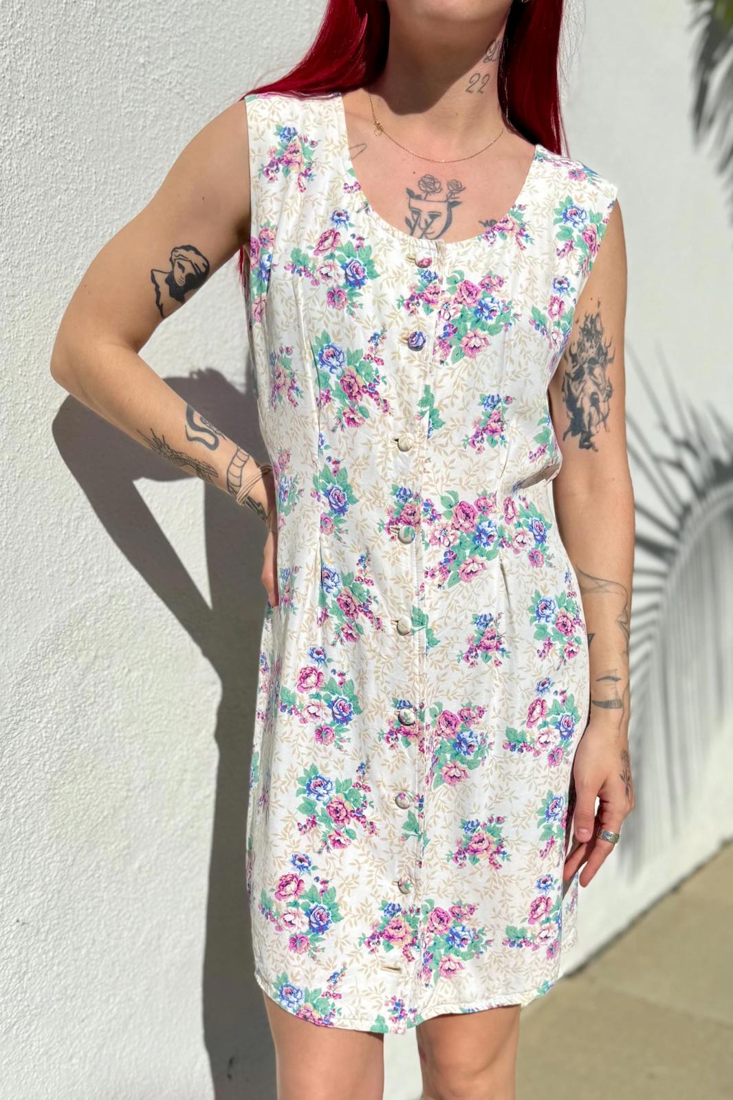 VTG Floral Print Dress
