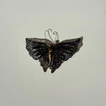 Vintage Black Butterfly Brooch | Gold Tone with Filigree Wings | Vintage Gift