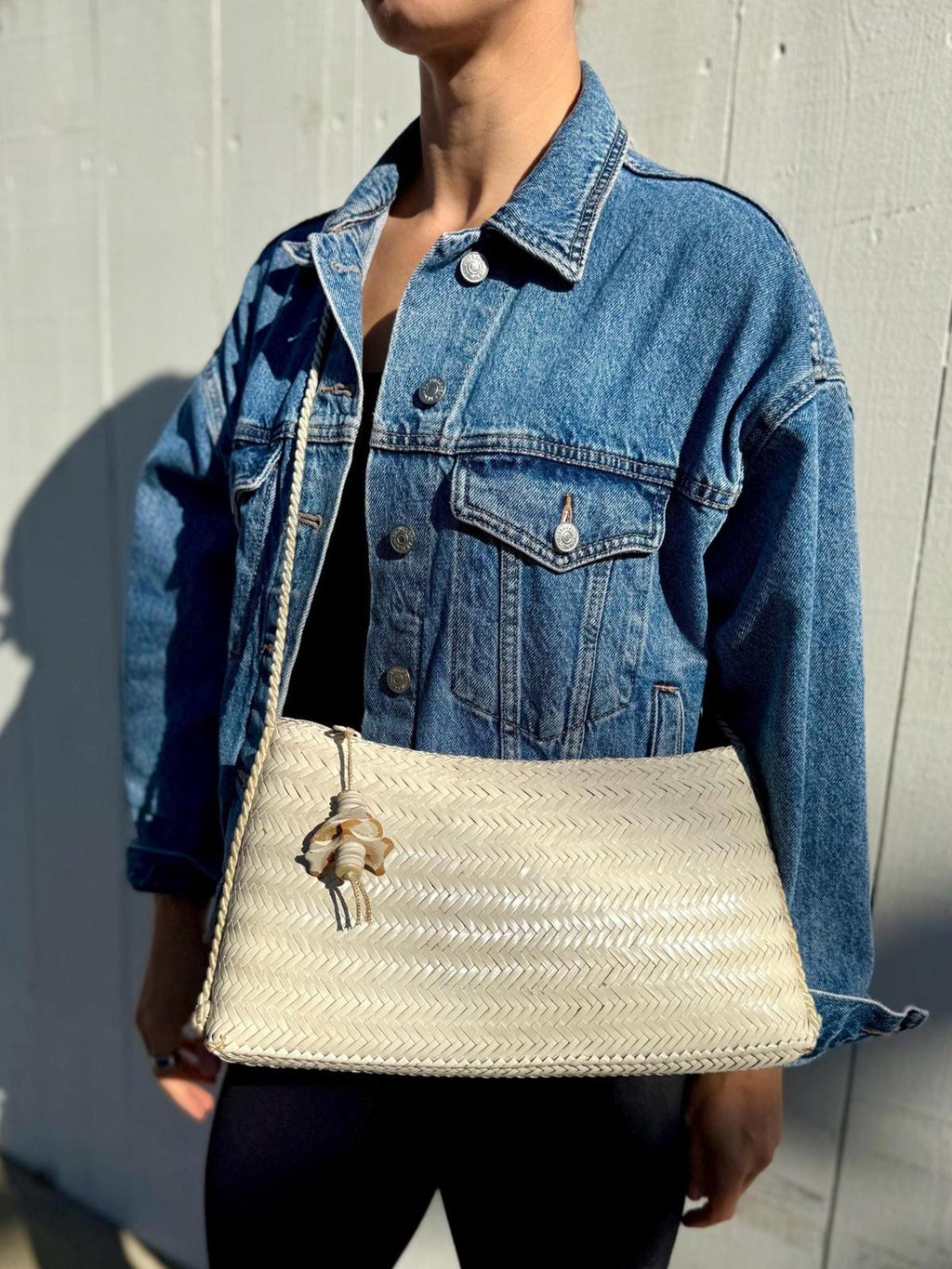 Vintage Saks Fifth Avenue Woven Straw Purse