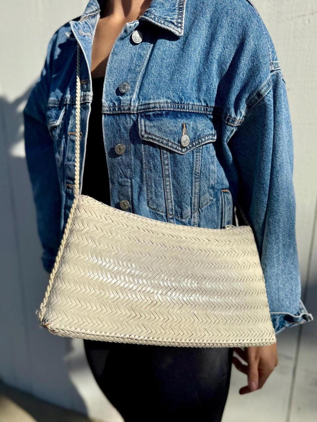 Vintage Saks Fifth Avenue Woven Straw Purse