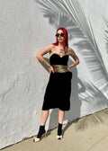 VTG 90s Black Velvet Party Dress