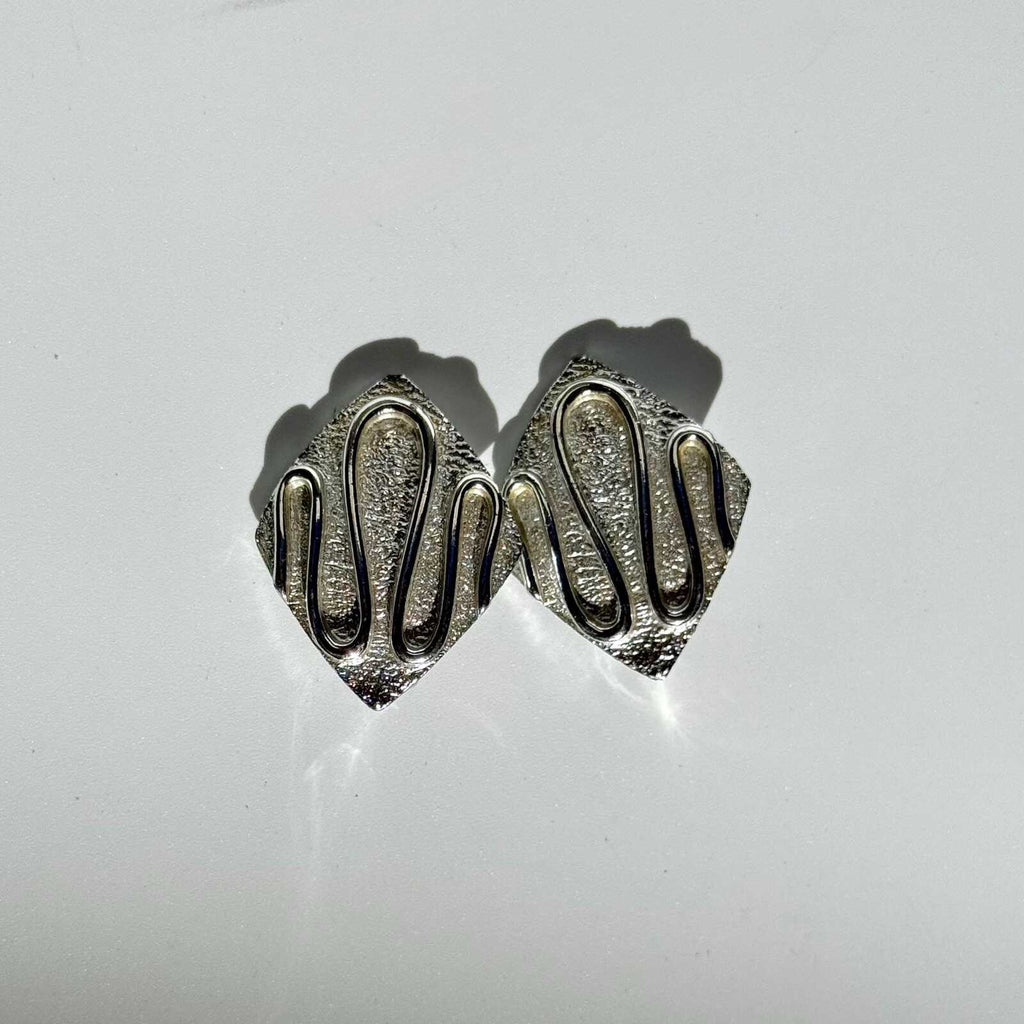 Vintage Silver Tone Sarah Coventry MCM Earrings