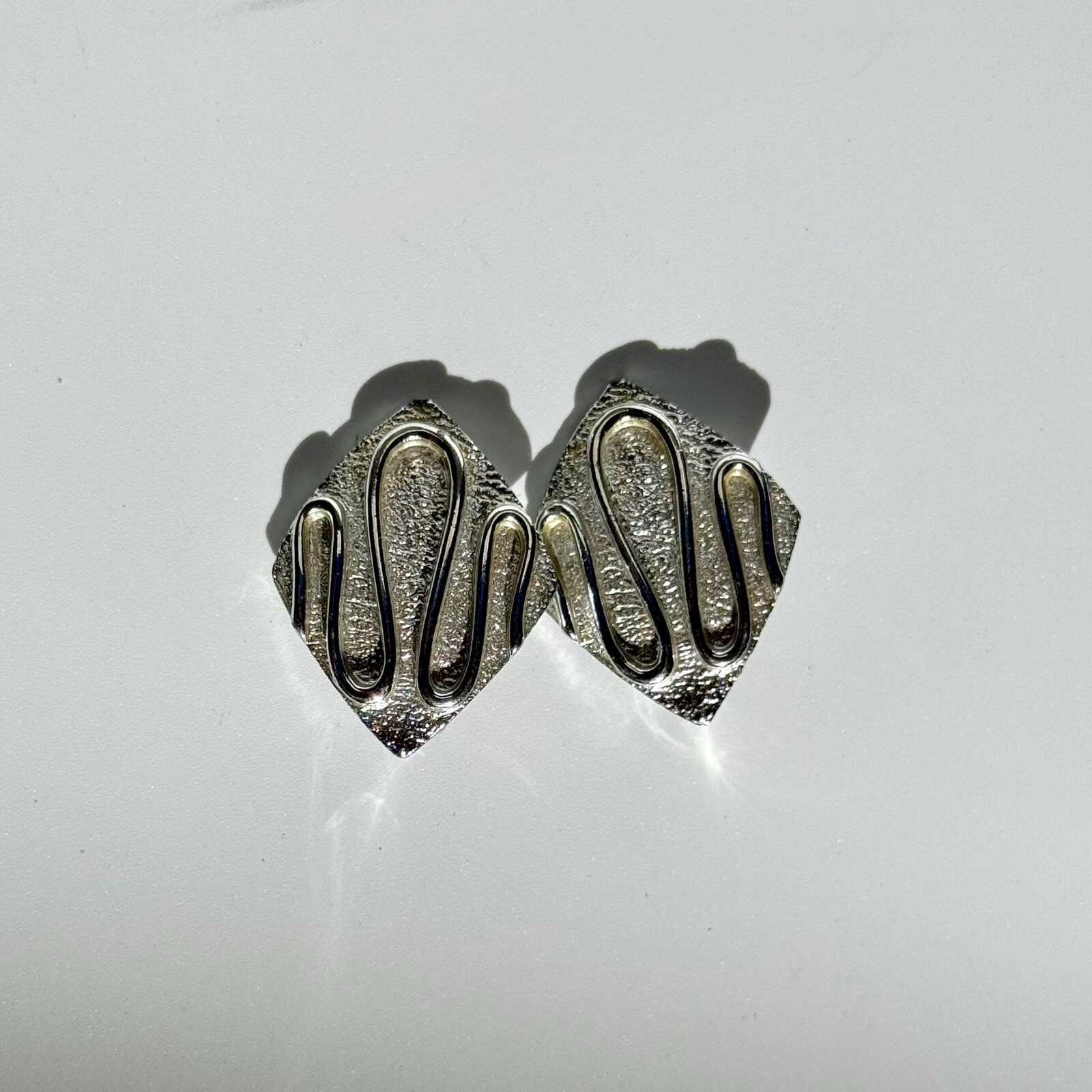 Vintage Silver Tone Sarah Coventry MCM Earrings
