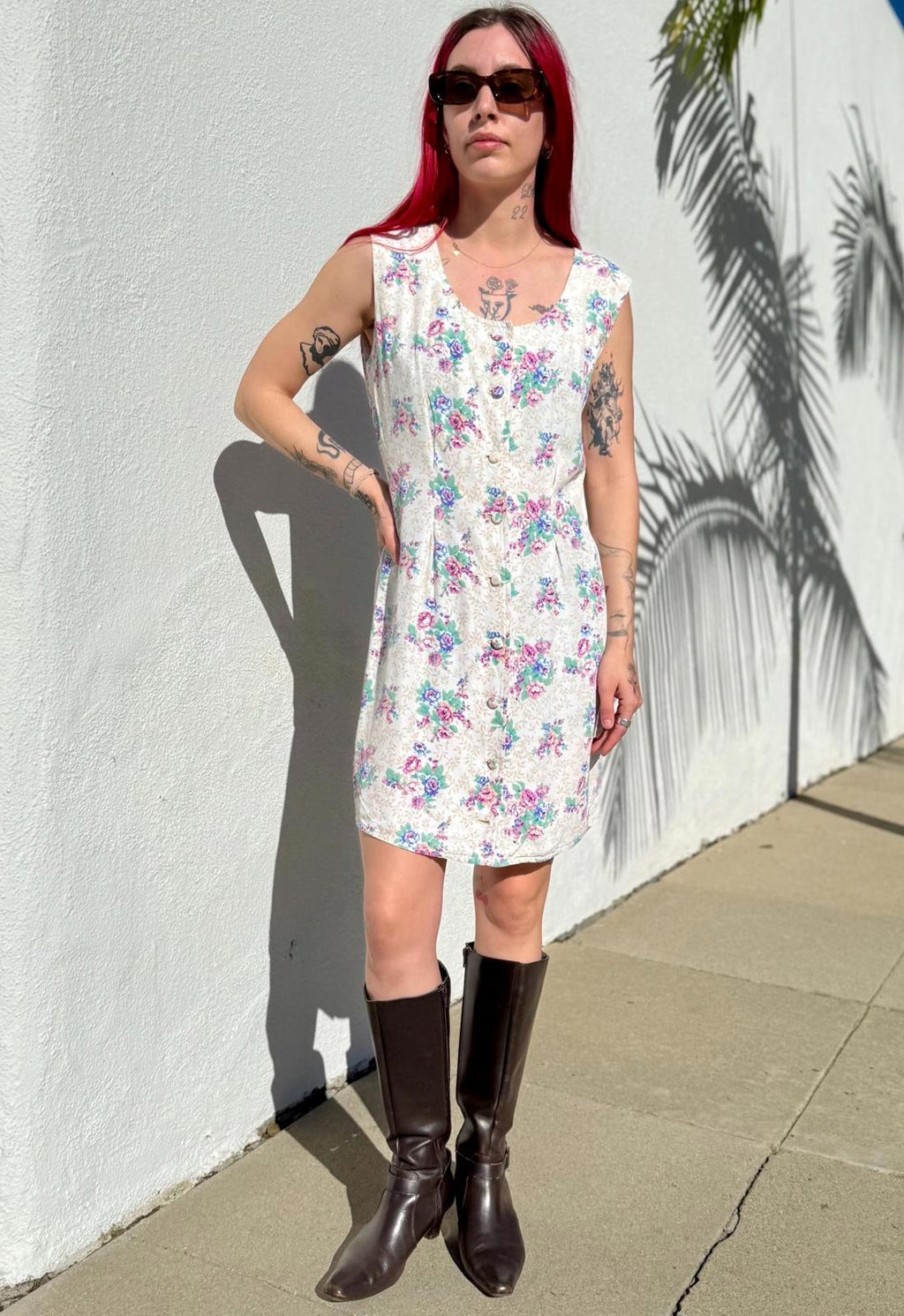 VTG Floral Print Dress