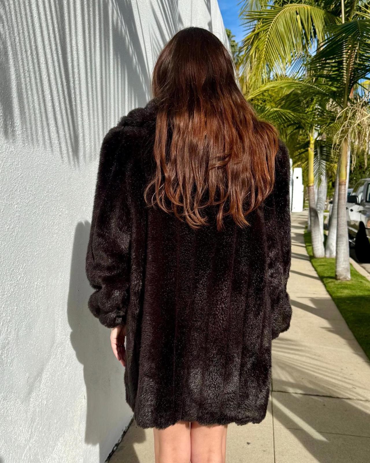 Vintage Jordache Faux Fur Coat