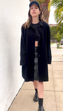 Load and play video in Gallery viewer, Vintage 90s Black LONDON FOG Trench Coat
