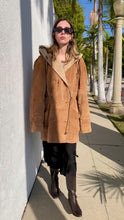 Load and play video in Gallery viewer, Vintage 90s Brown Suede Leather Parka
