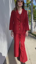 Load and play video in Gallery viewer, Vintage 70s Two Piece Flared Suit
